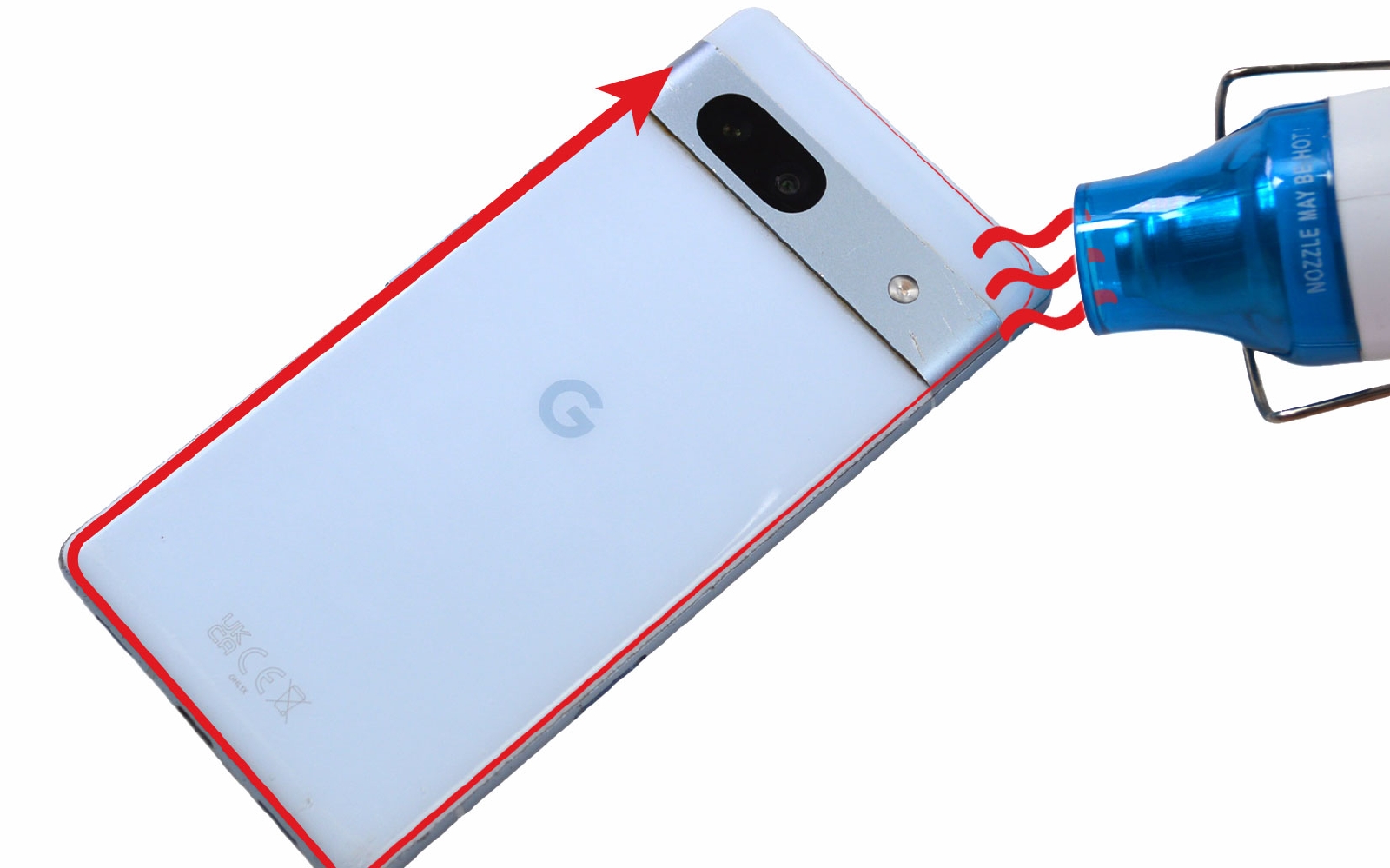 Comment changer l'écran seul sur Pixel 7A photo 3