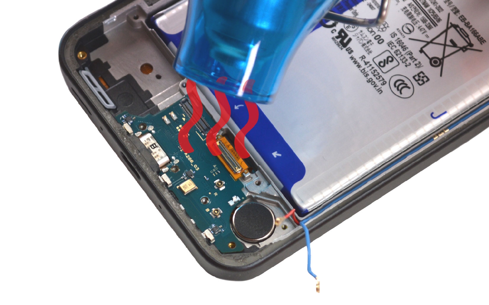 Comment changer le connecteur de charge  sur Galaxy A26 5G photo 1