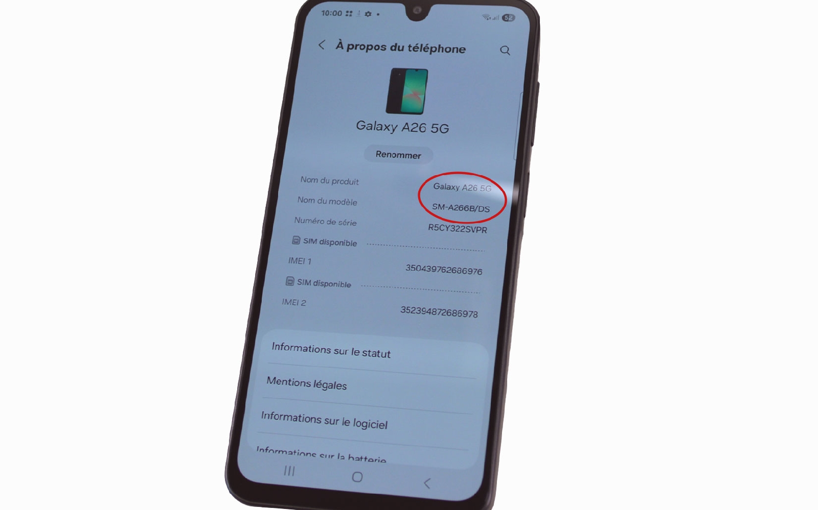 Comment changer le connecteur de charge  sur Galaxy A26 5G photo 1