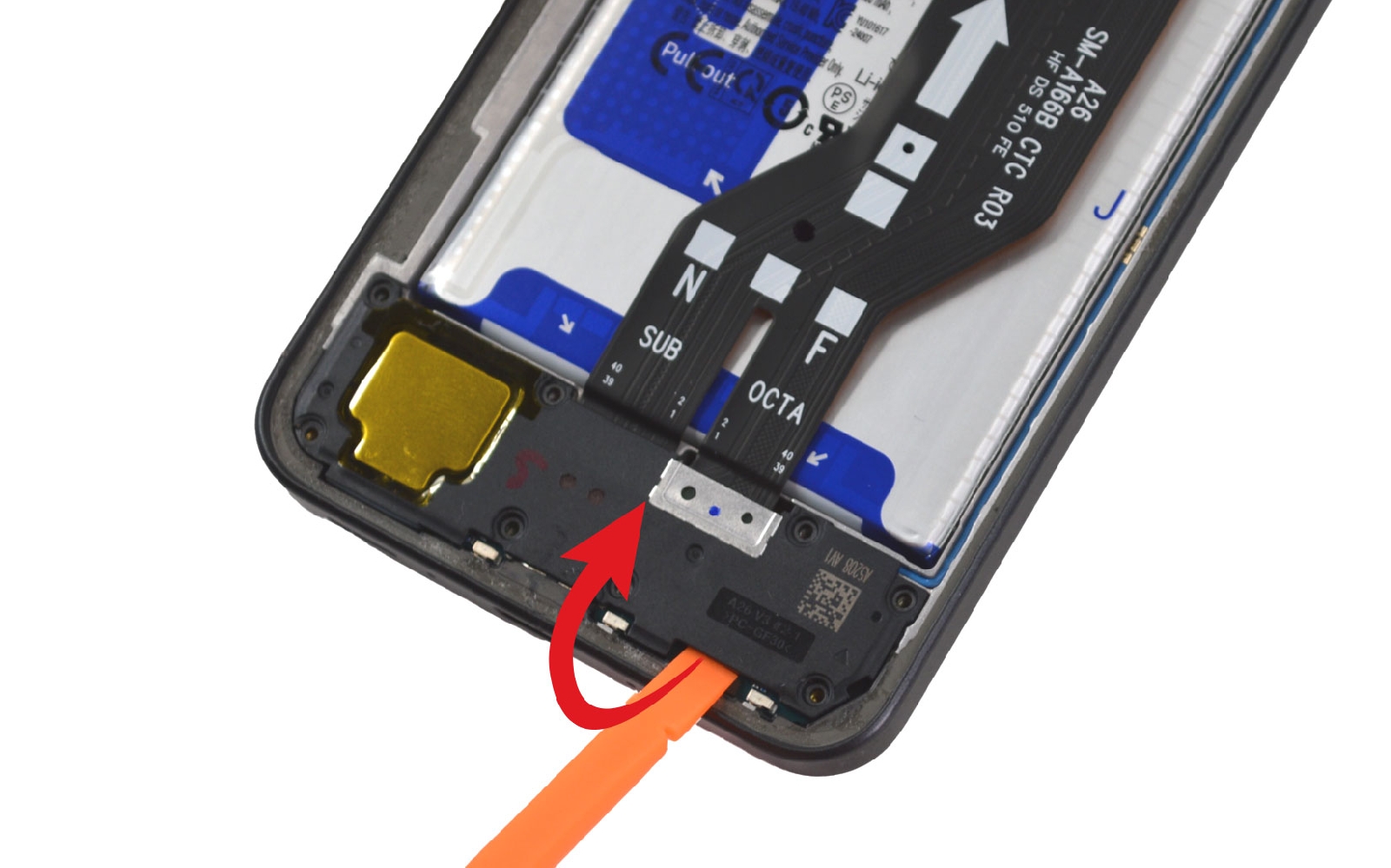 Comment changer le connecteur de charge  sur Galaxy A26 5G photo 2