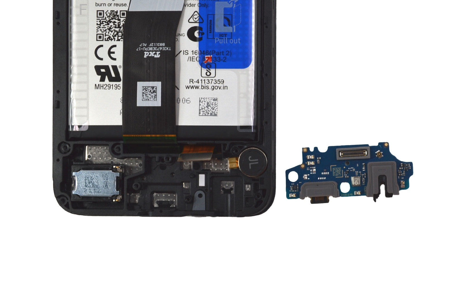 Comment changer le connecteur de charge  sur Galaxy A05s photo 4