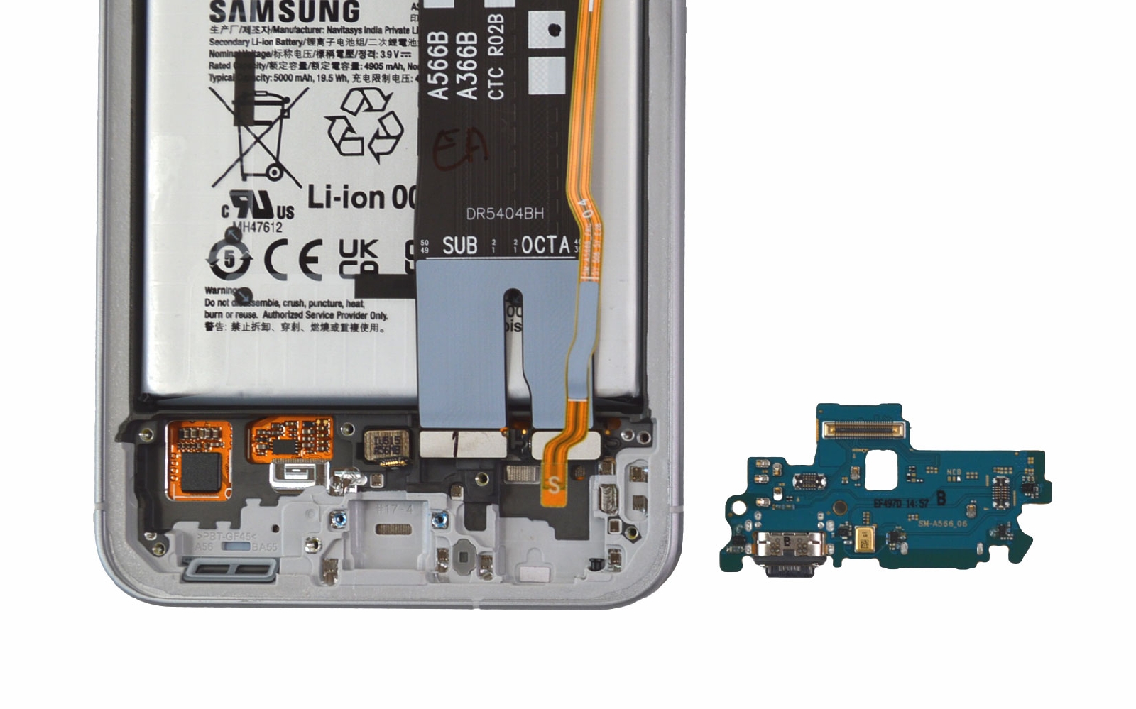 Comment changer le connecteur de charge  sur Galaxy A56 (5G) photo 4