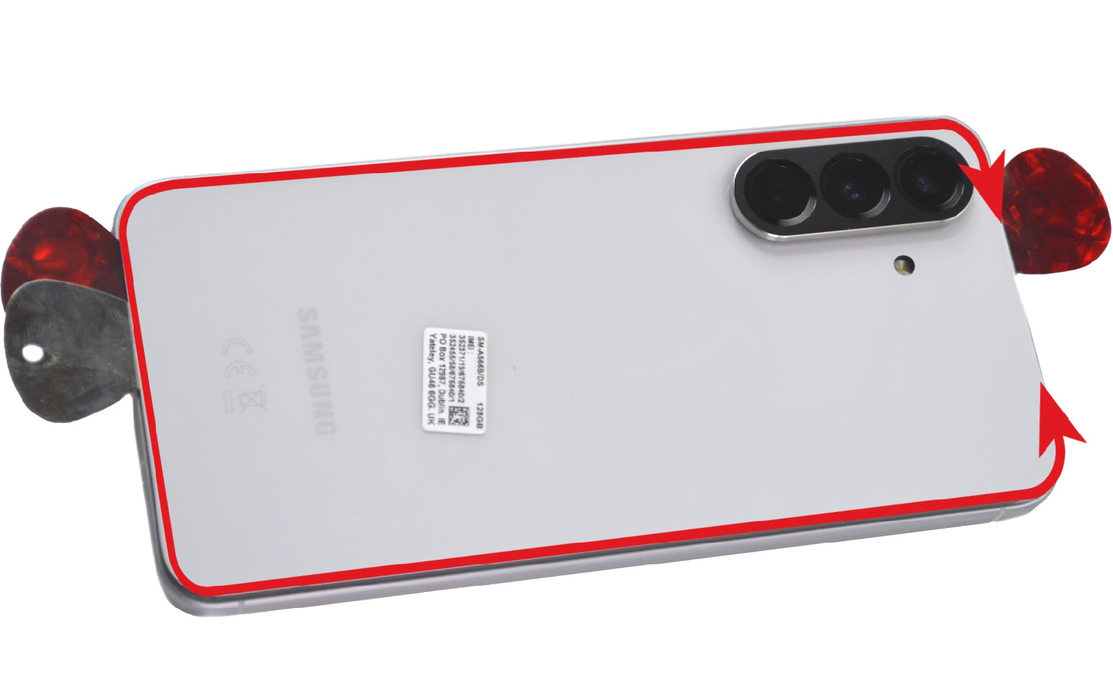 Comment changer la vitre arrière sur Galaxy A56 (5G) photo 3