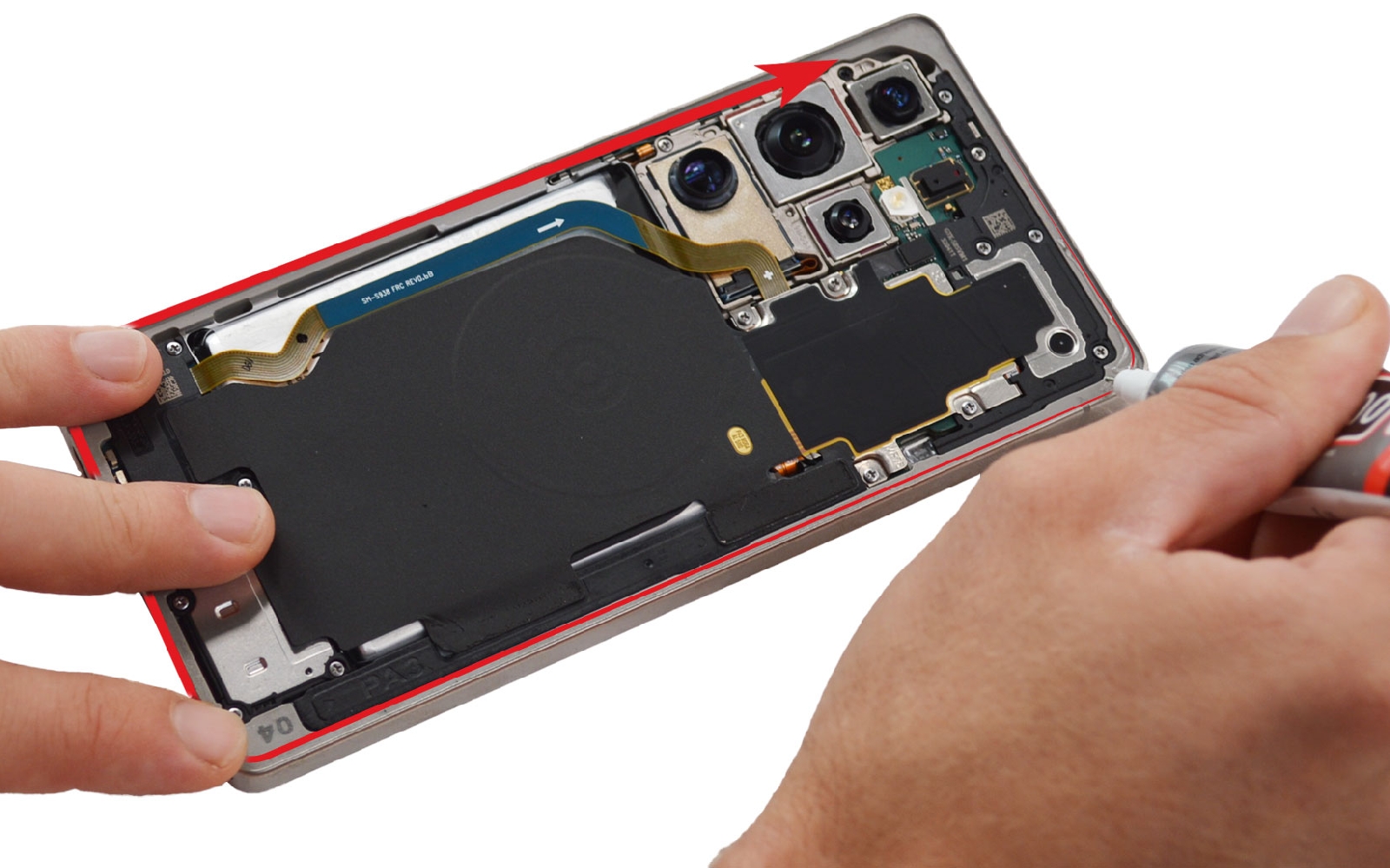 Comment changer la batterie sur Galaxy S25 Ultra photo 1