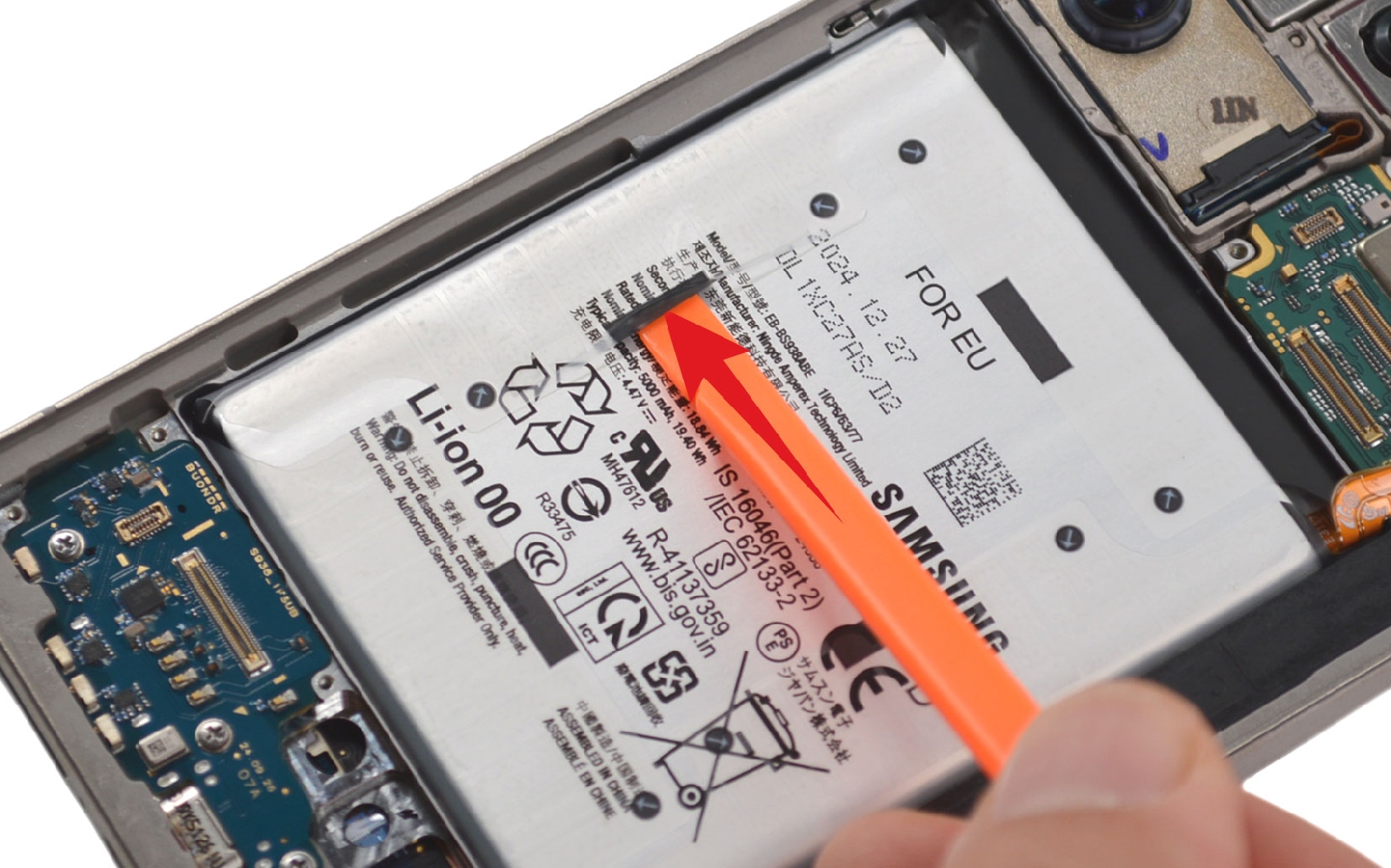 Comment changer la batterie sur Galaxy S25 Ultra photo 1