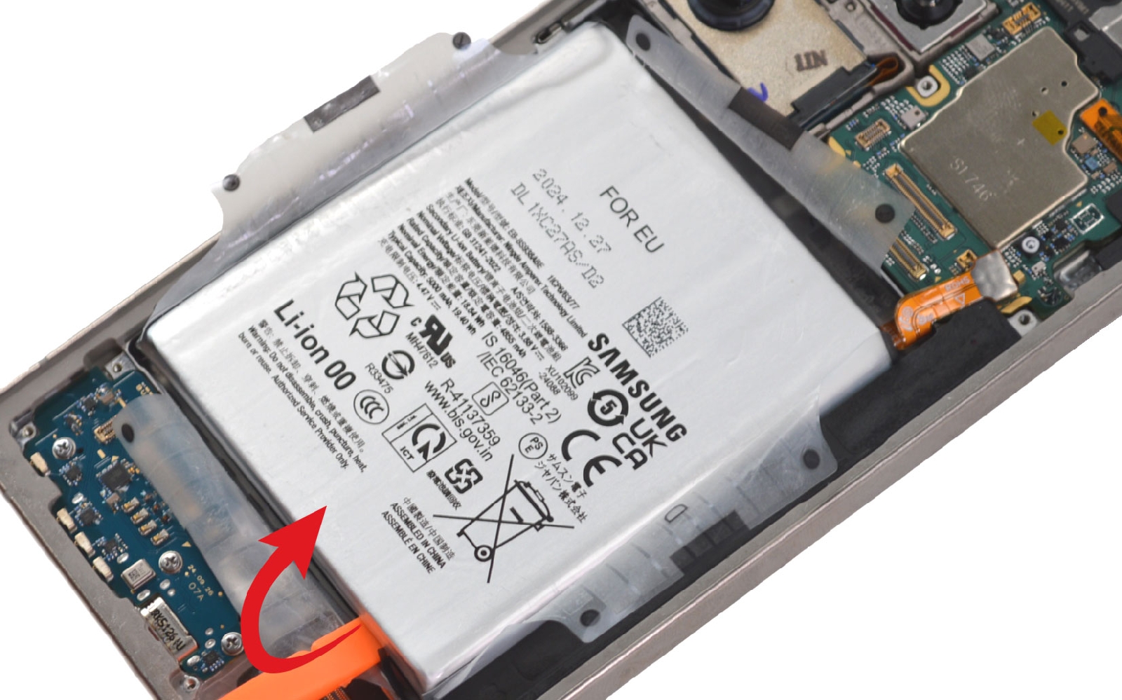 Comment changer la batterie sur Galaxy S25 Ultra photo 2