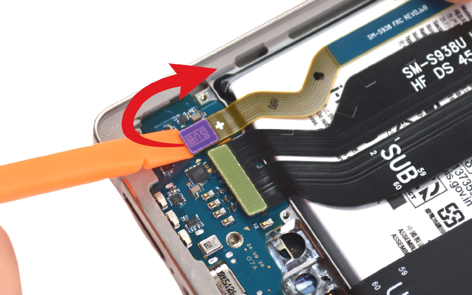 Comment changer le connecteur de charge  sur Galaxy S25 Ultra photo 2