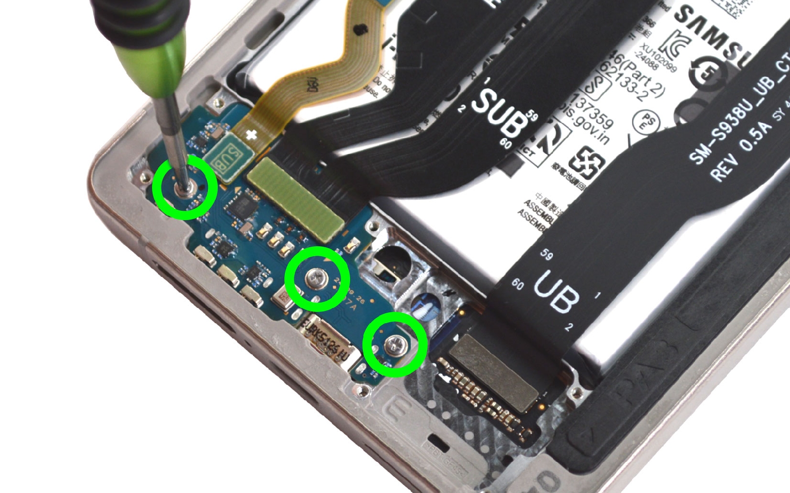 Comment changer le connecteur de charge  sur Galaxy S25 Ultra photo 3