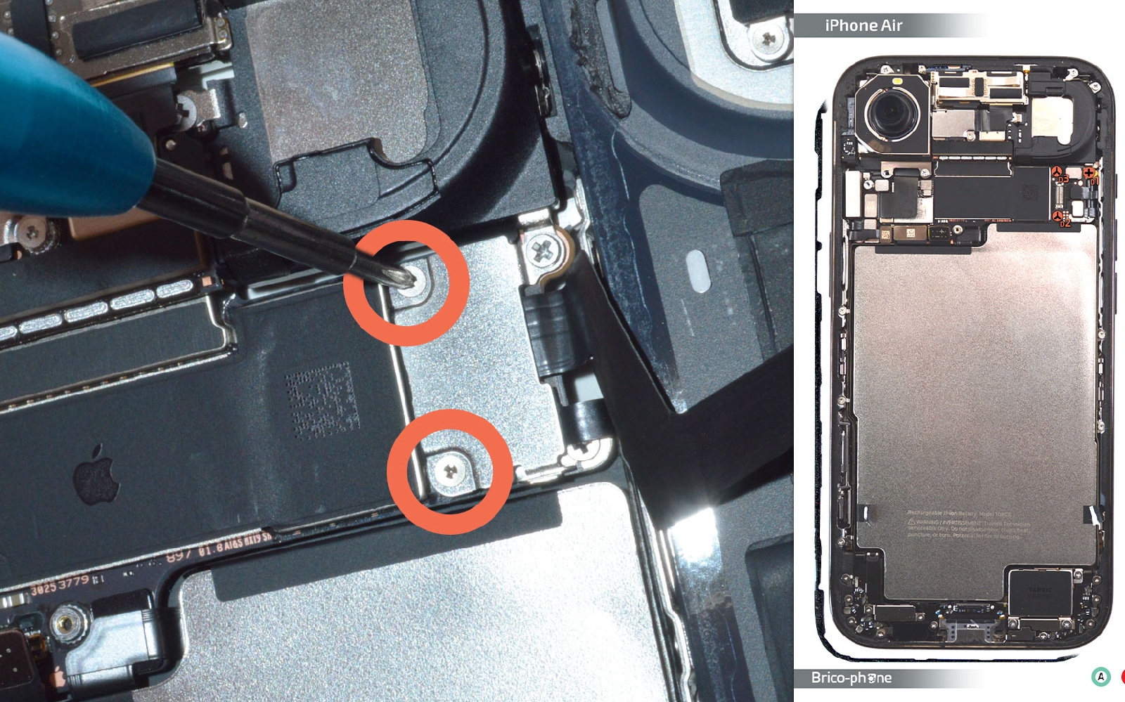 Comment changer la batterie sur iPhone Air photo 1
