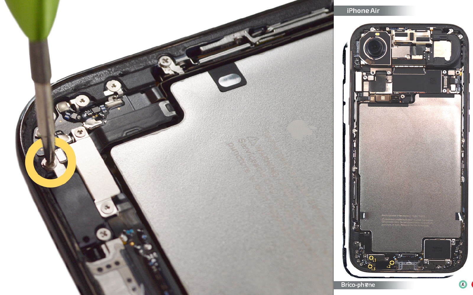 Comment changer la batterie sur iPhone Air photo 1