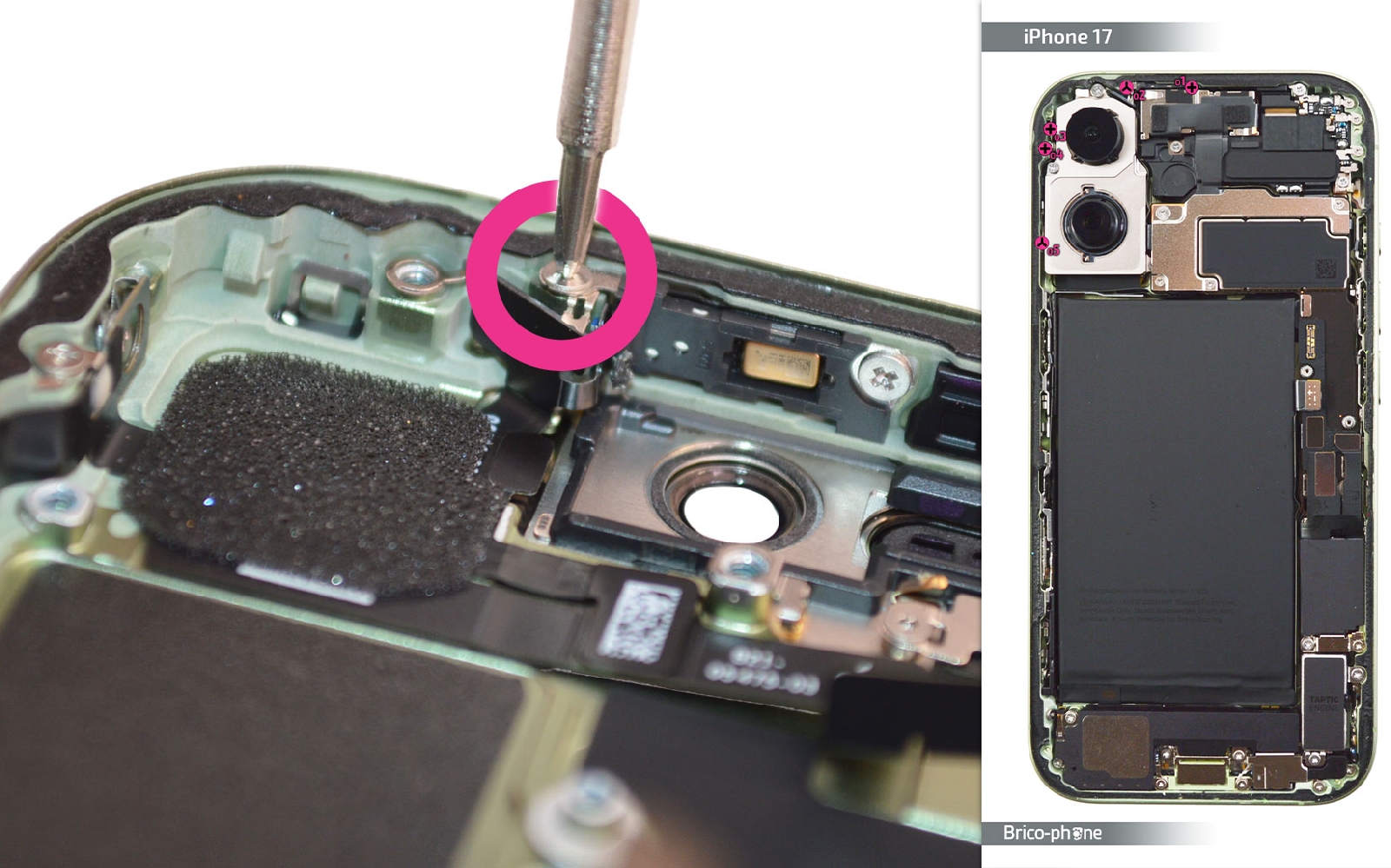 Guide de réparation sur iPhone 17 photo 1