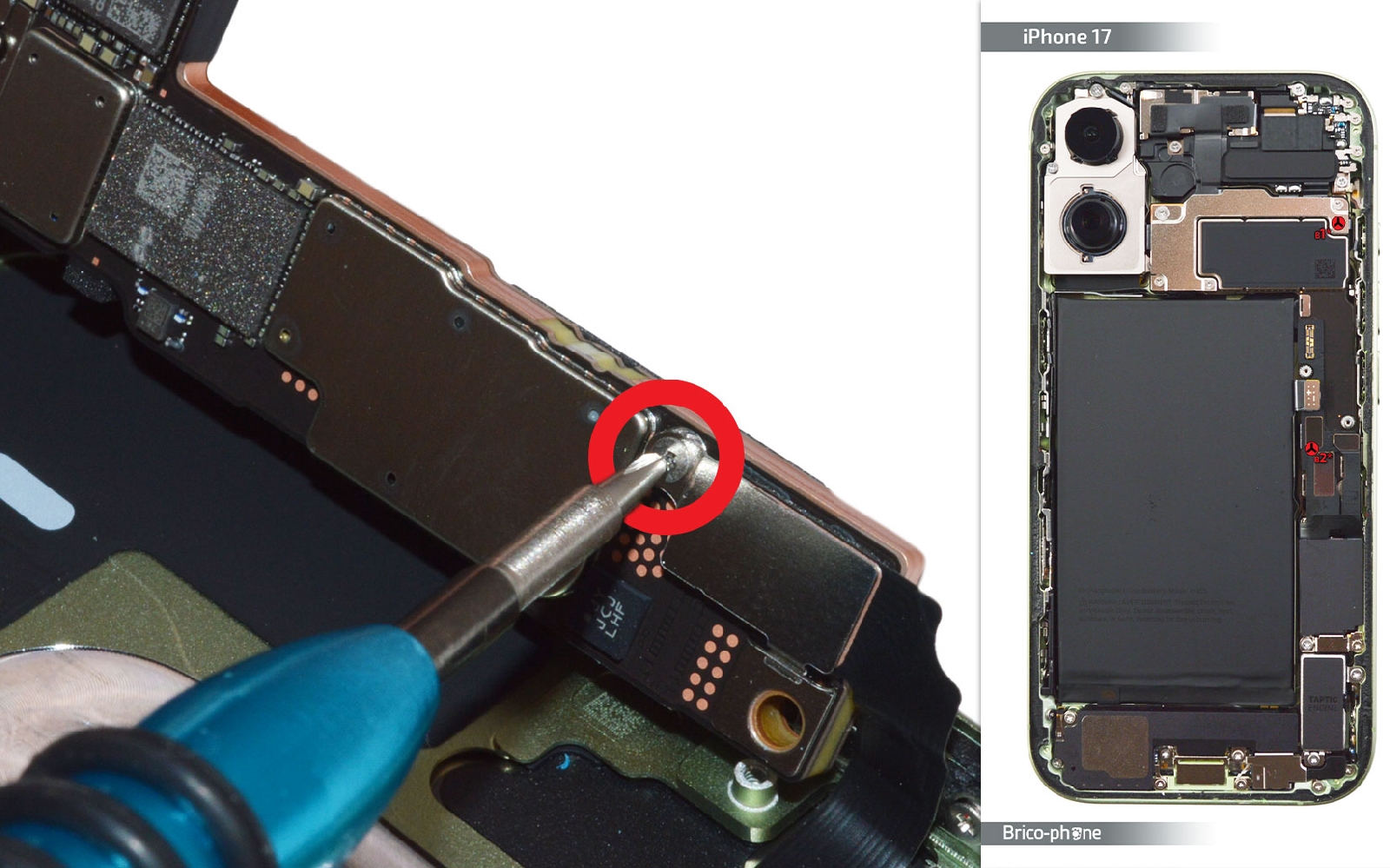 Guide de réparation sur iPhone 17 photo 1