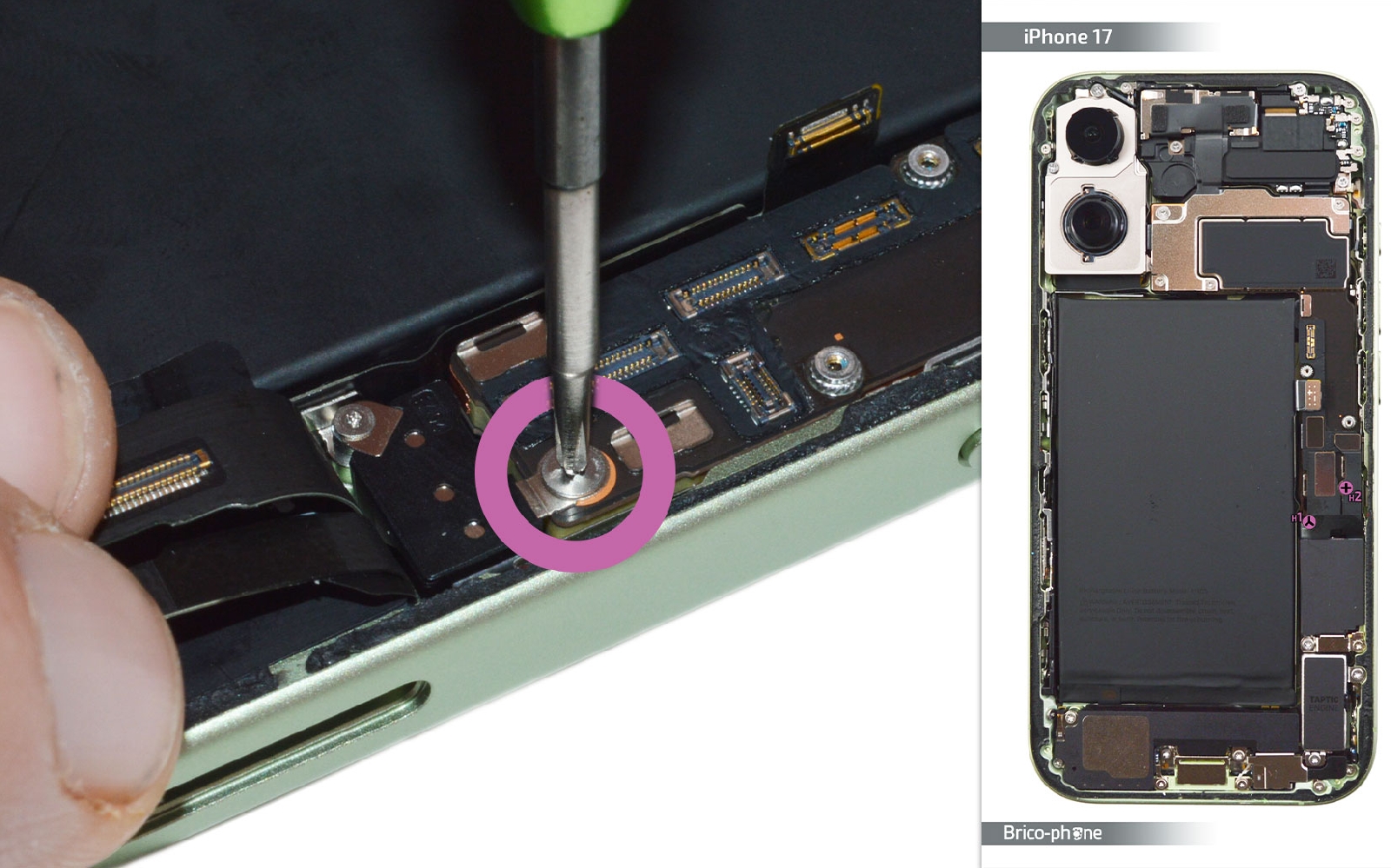 Comment changer le connecteur de charge  sur iPhone 17 photo 1