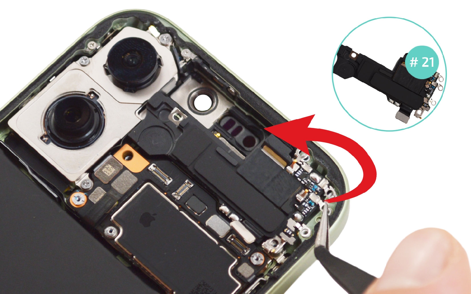 Comment changer le haut-parleur interne sur iPhone 17 photo 3