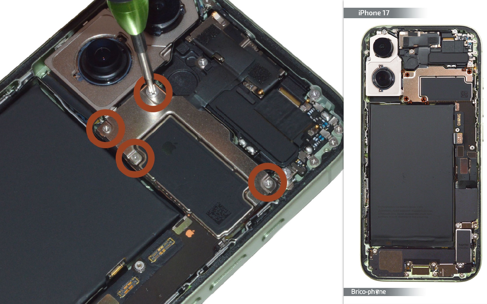 Comment changer le haut-parleur interne sur iPhone 17 photo 1