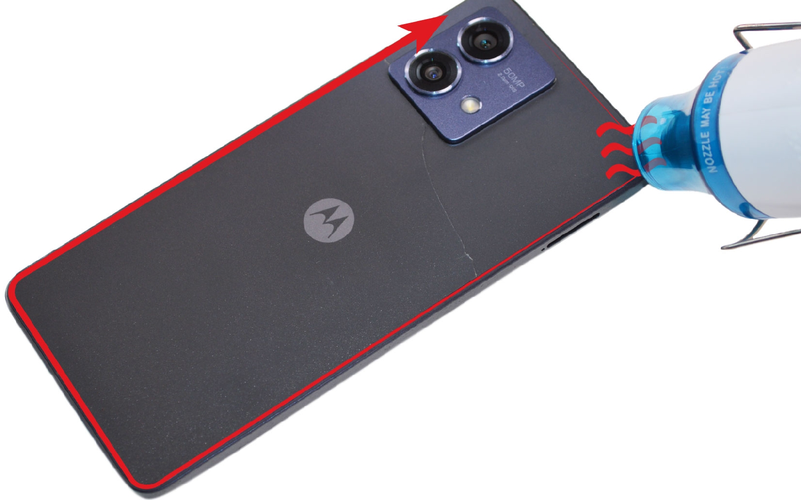 Comment changer le connecteur de charge sur Moto G84 photo 3