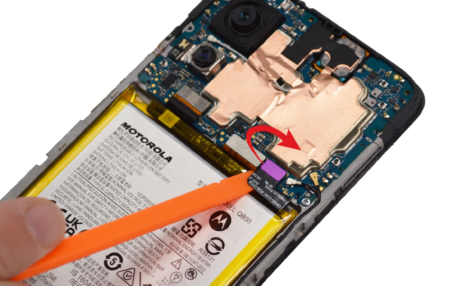 Comment changer le connecteur de charge sur Moto G84 photo 1