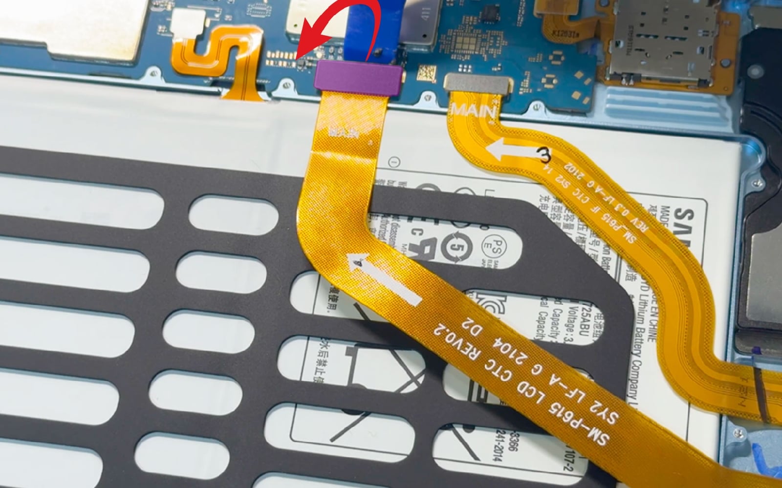 Comment changer le connecteur de charge  sur Galaxy Tab S6 Lite 10-4 (SM-P610-SM-P615) photo 1