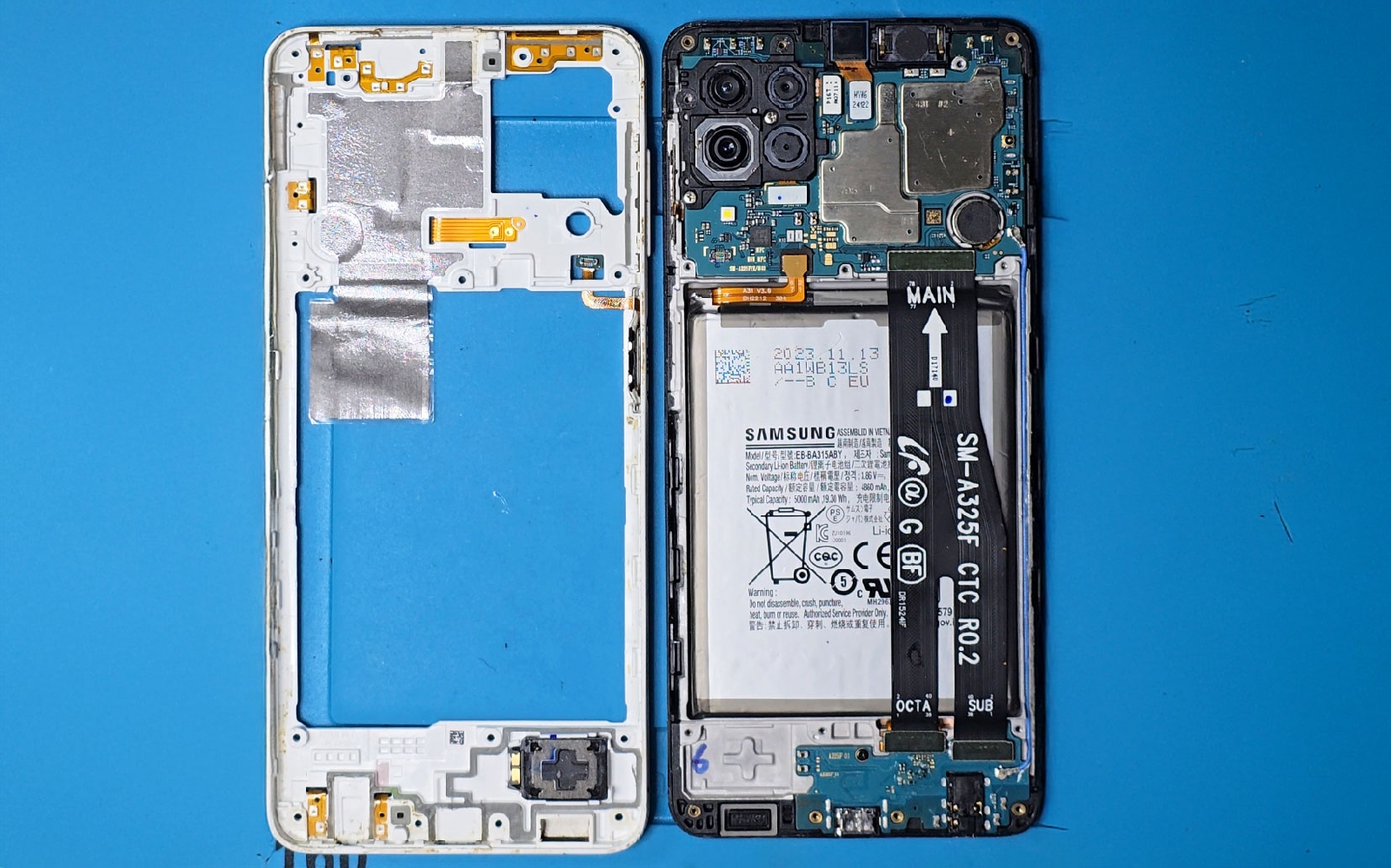 Comment changer le connecteur de charge  sur Galaxy A22 photo 4