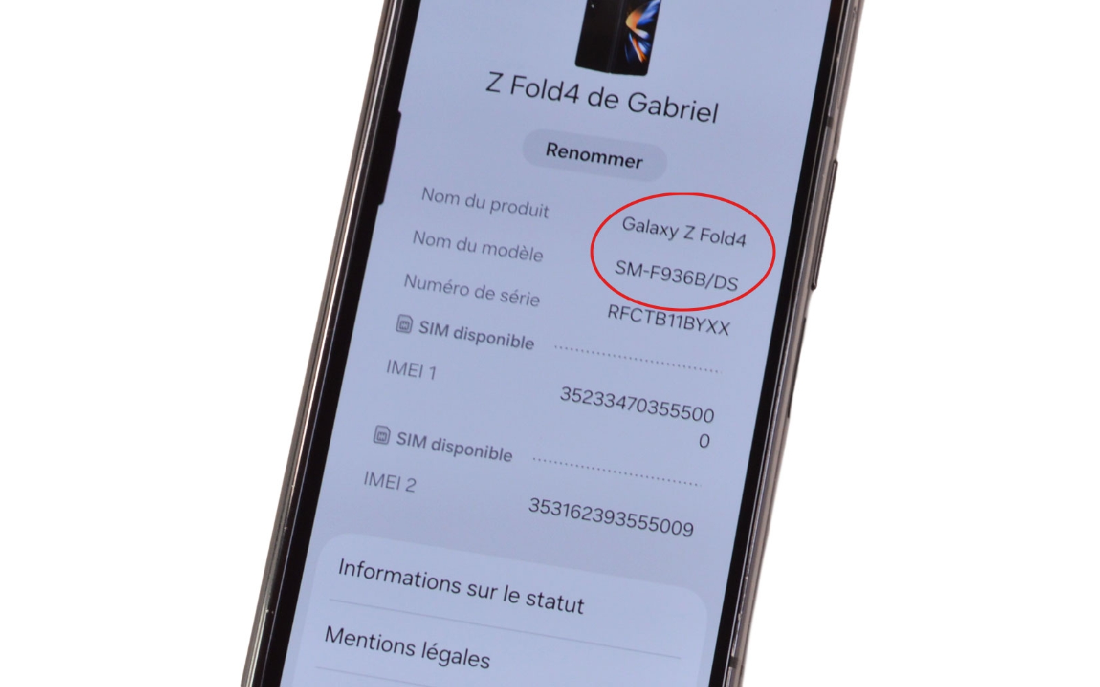 Comment changer l'écran externe et la batterie secondaire sur Galaxy Z Fold4 photo 1