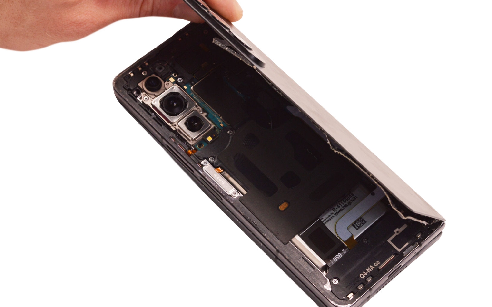 Comment changer l'écran externe et la batterie secondaire sur Galaxy Z Fold4 photo 4