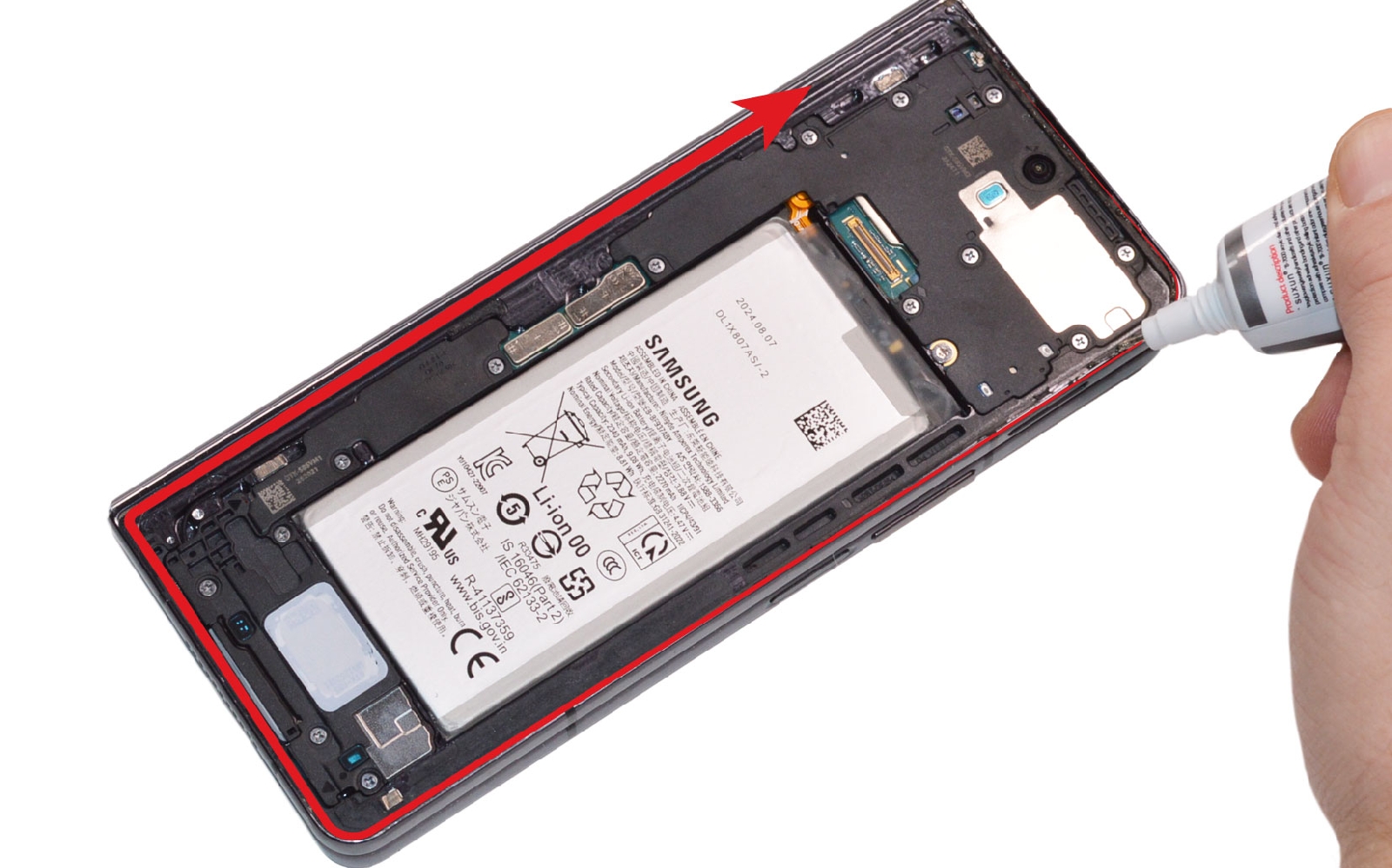 Comment changer l'écran externe et la batterie secondaire sur Galaxy Z Fold4 photo 1