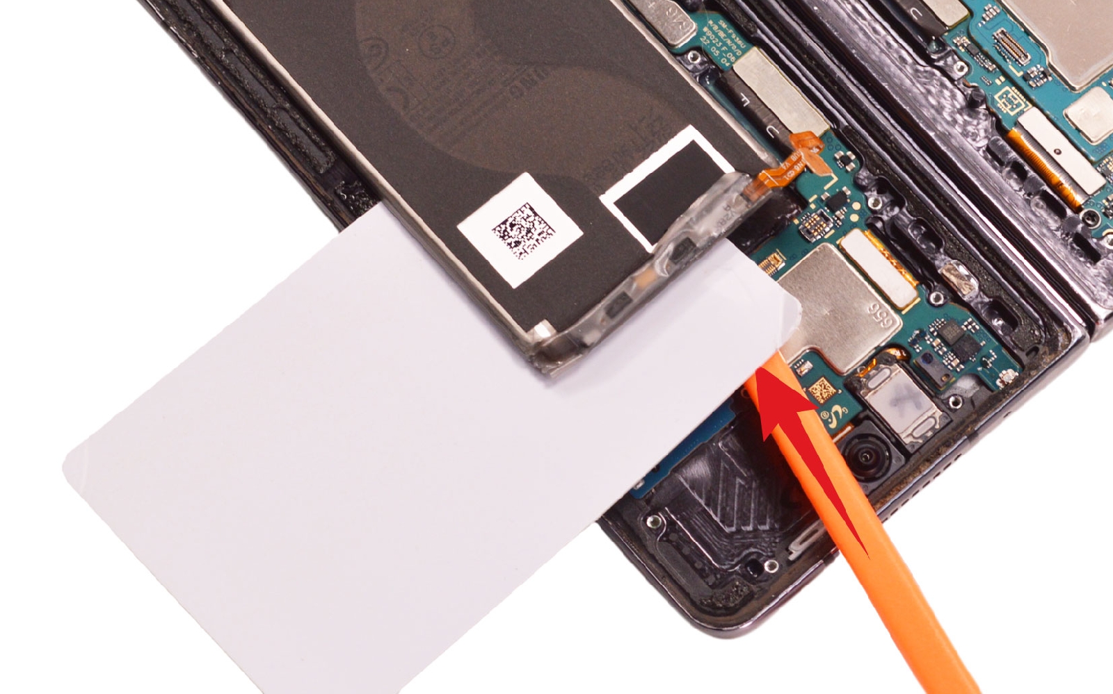 Comment changer l'écran externe et la batterie secondaire sur Galaxy Z Fold4 photo 4