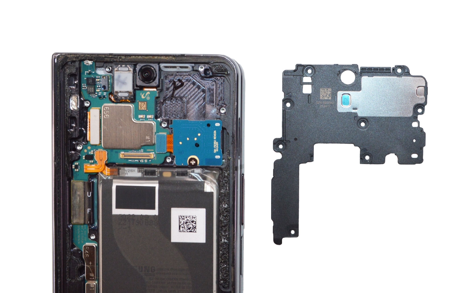 Comment changer l'écran externe et la batterie secondaire sur Galaxy Z Fold4 photo 3