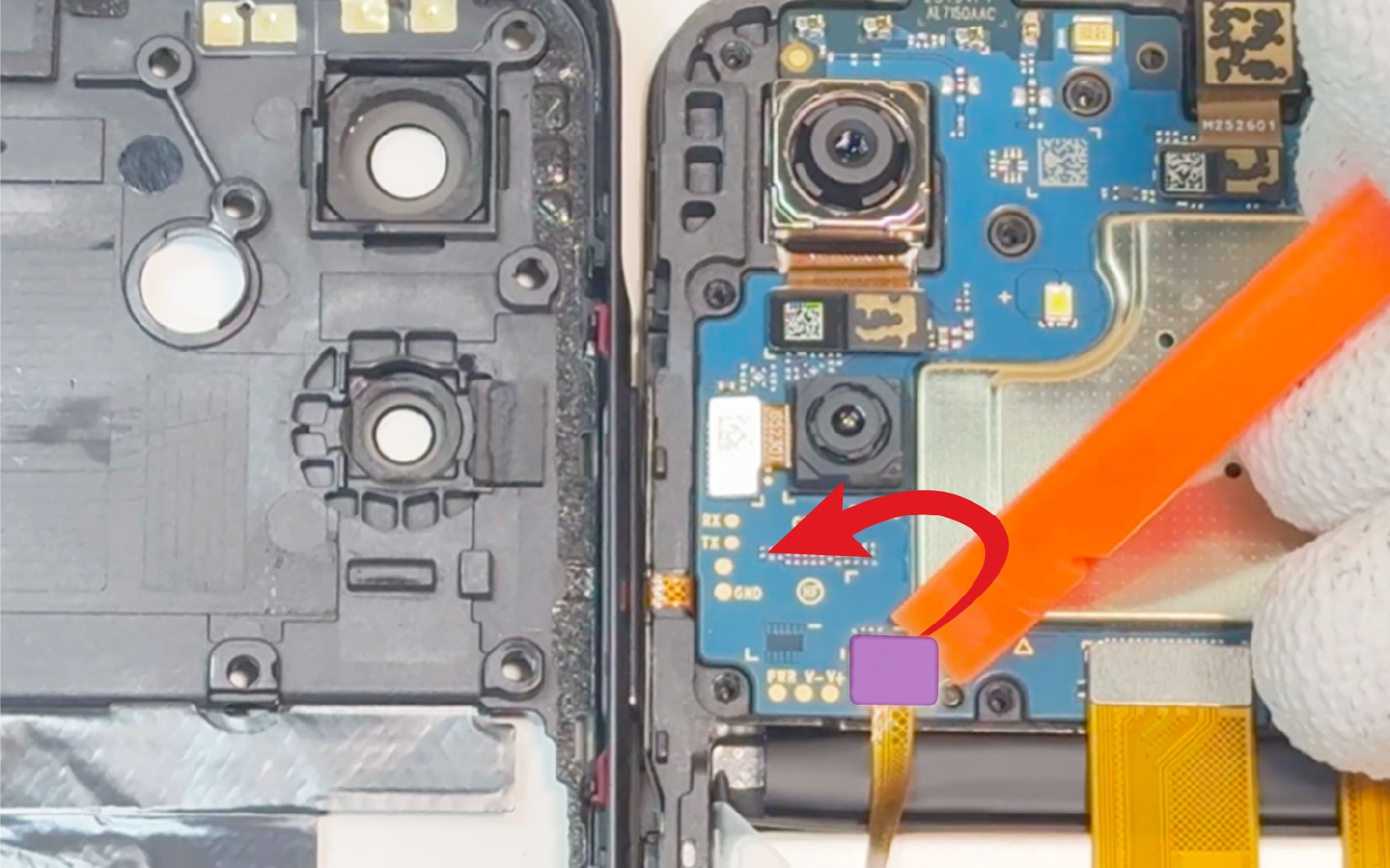Comment changer le connecteur de charge  sur Galaxy A06 photo 2