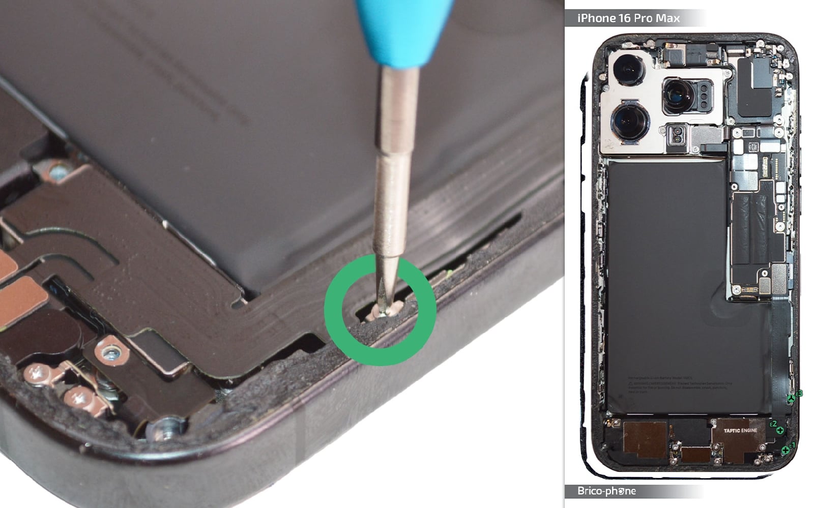 Comment changer la batterie sur iPhone 16 Pro Max photo 3