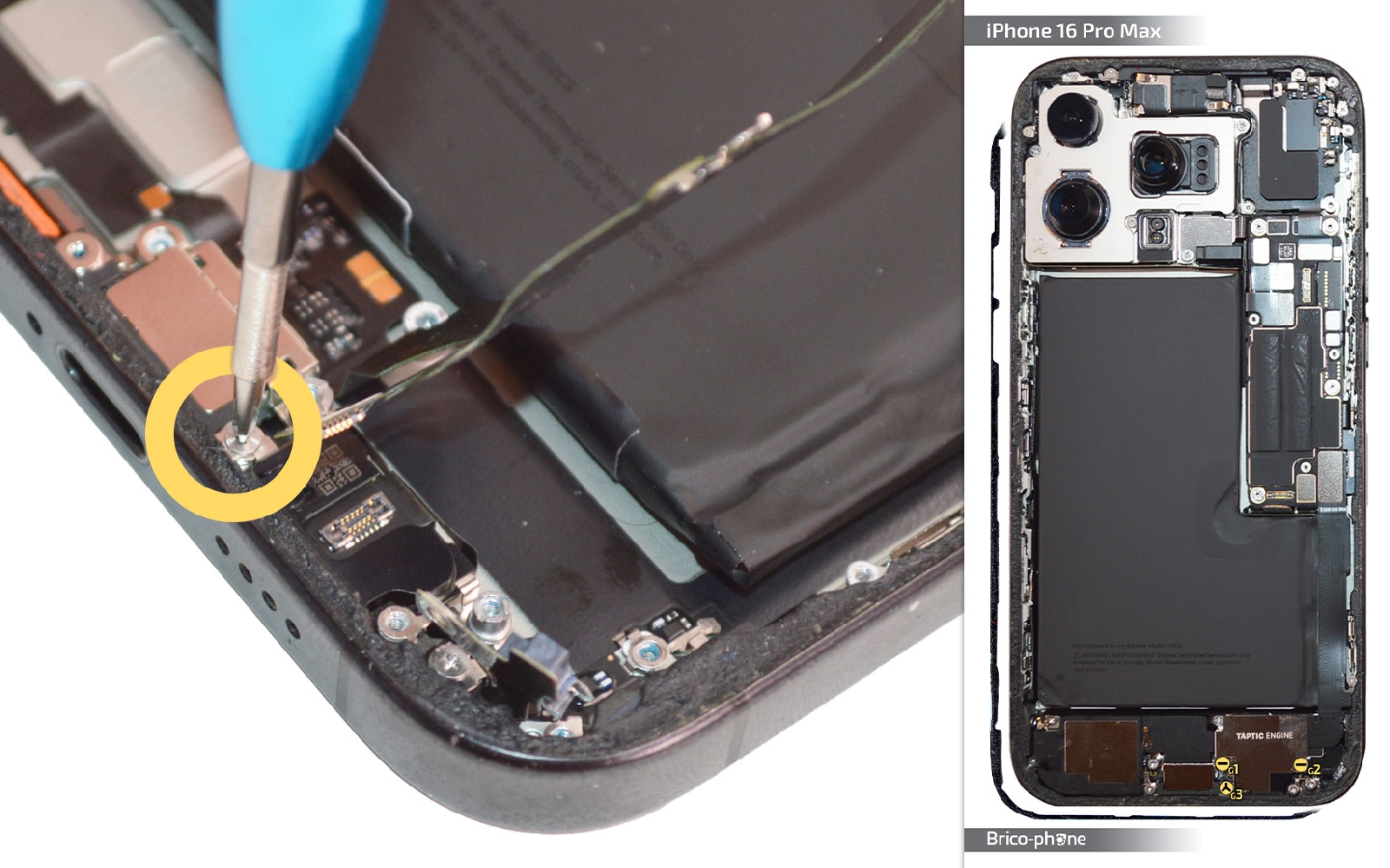 Comment changer le connecteur de charge sur iPhone 16 Pro Max photo 1