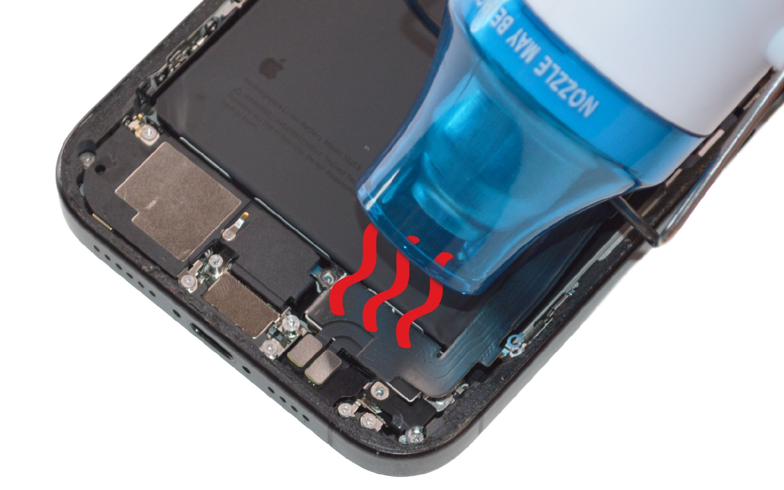 Comment changer le vibreur (taptic engin) sur iPhone 16 Pro Max photo 3