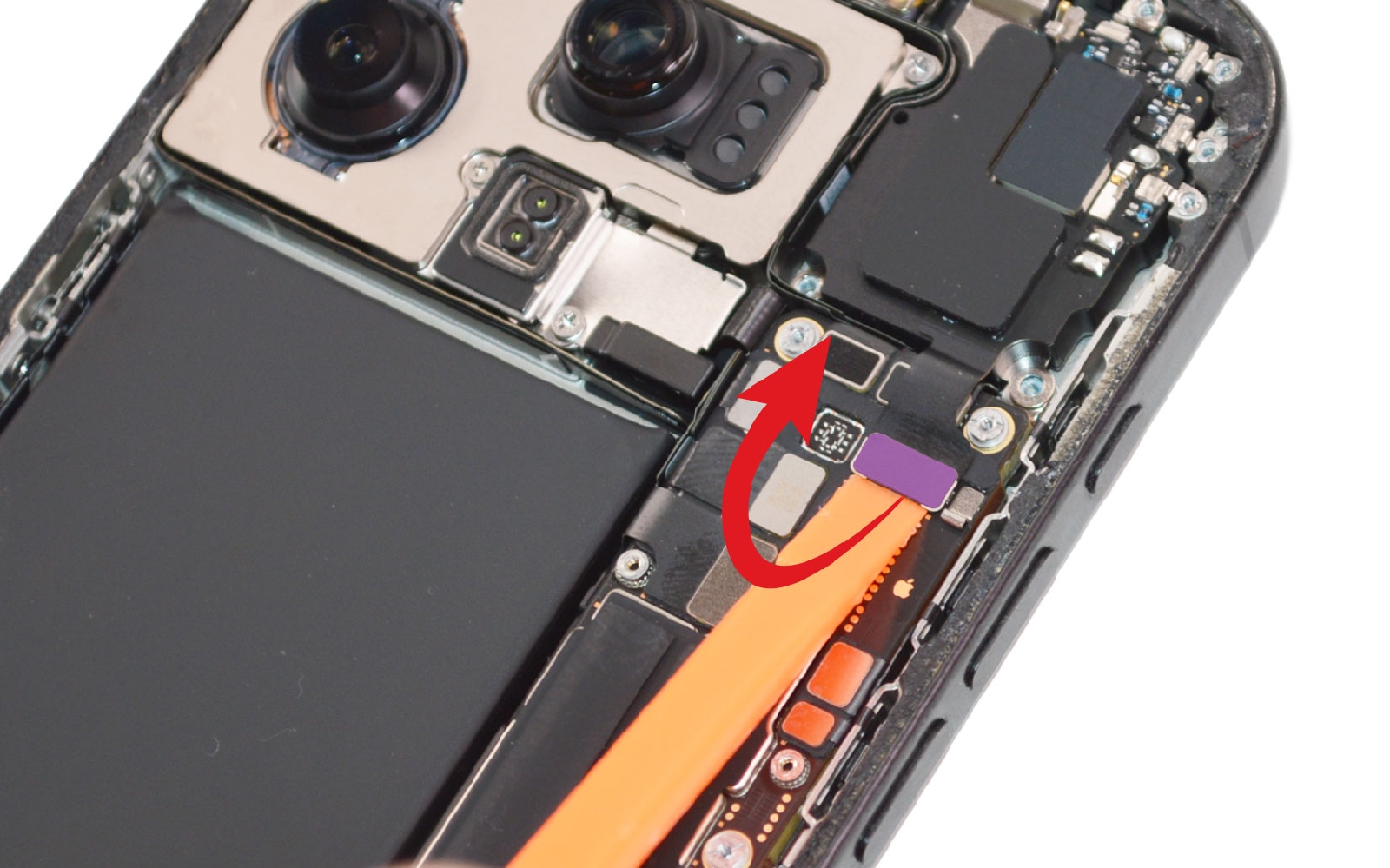 Comment changer l'écouteur de l'oreille sur iPhone 16 Pro Max photo 1