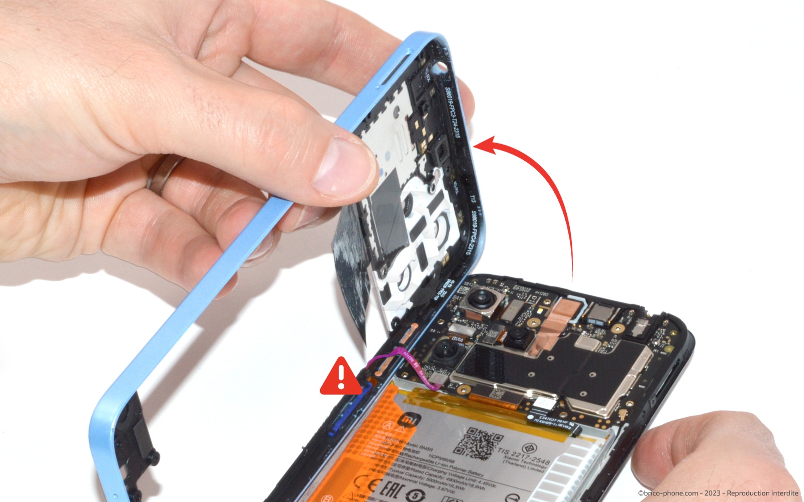 Comment changer le bloc écran sur Redmi 12 (4G et 5G) photo 1