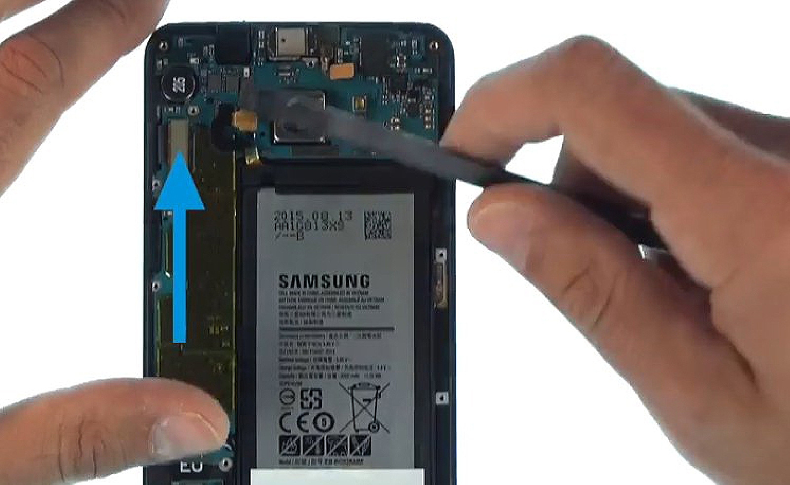 Changement d'écran (vitre+Amoled) sur Galaxy S6 Edge Plus photo 3