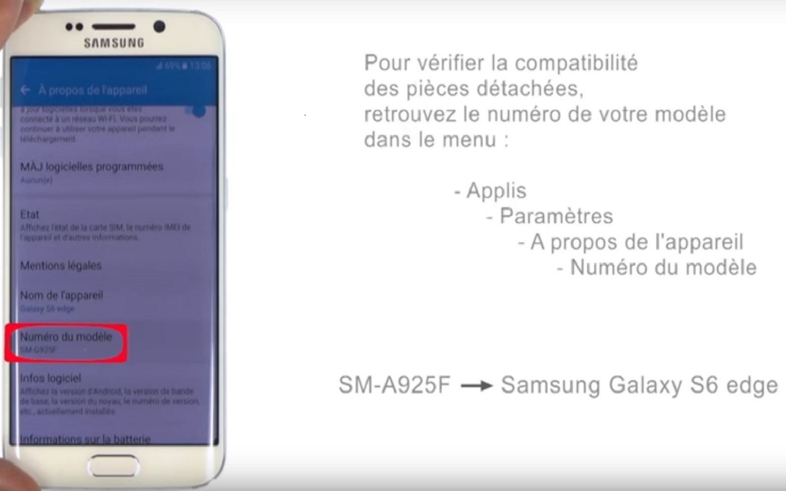 Changement de vitre arrière sur Galaxy S6 Edge photo 1