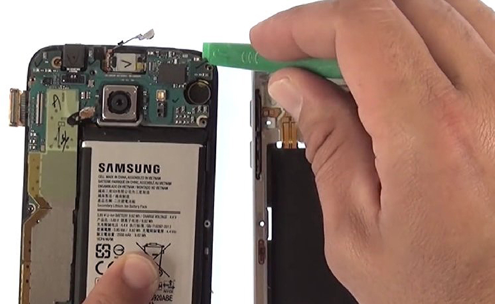 Changement d'écran (vitre+AMOLED) sur Galaxy S6 photo 1