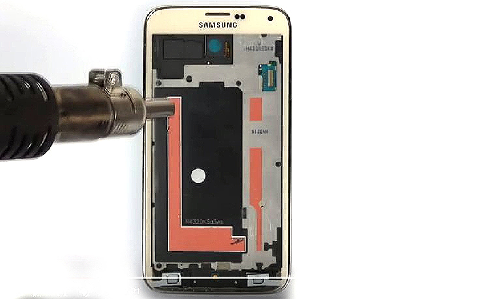 Changement d'écran (vitre+AMOLED) sur Galaxy S5 et S5 Plus photo 2