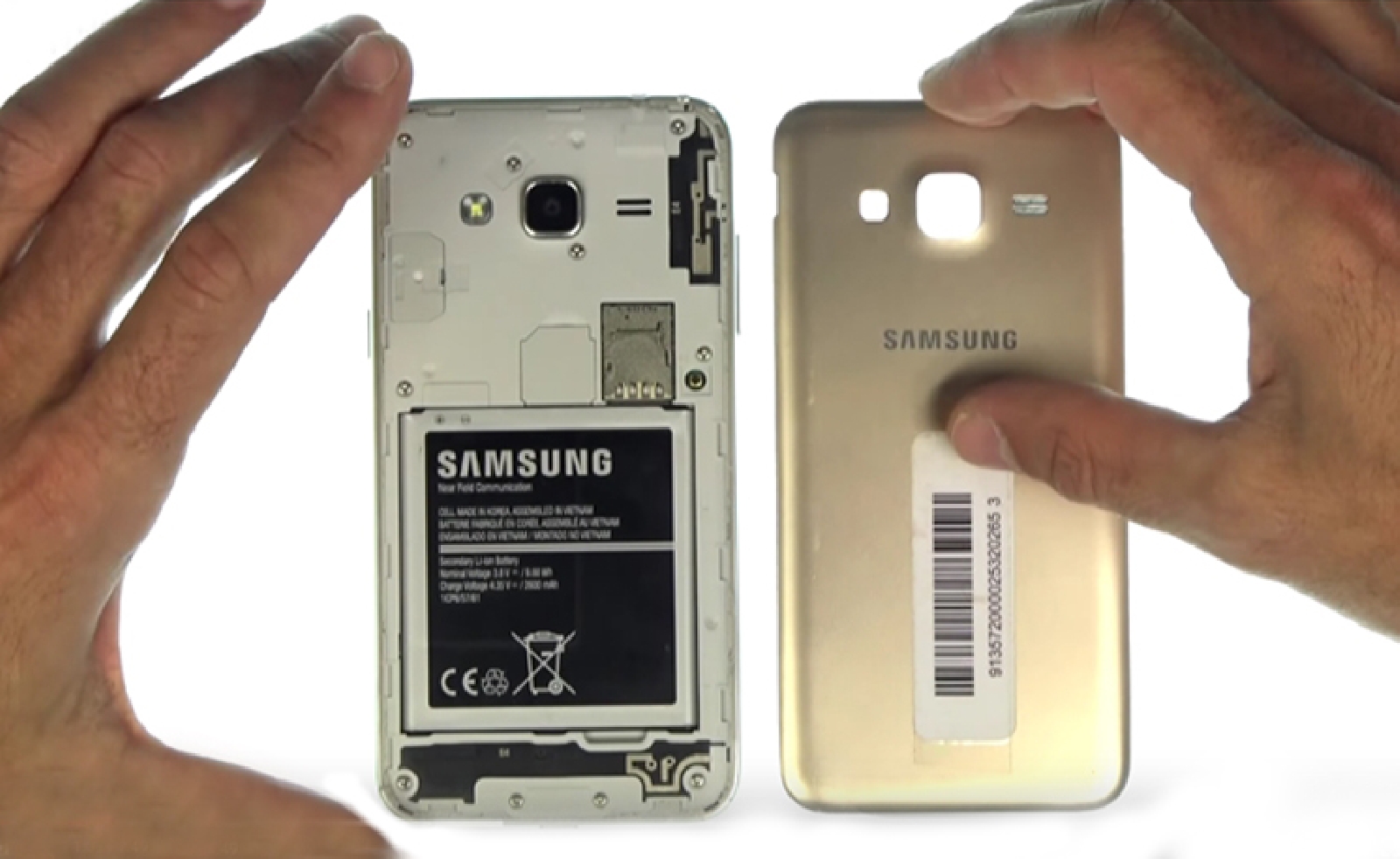 Changement d'écran (vitre+AMOLED) sur Galaxy J3 2016 photo 3