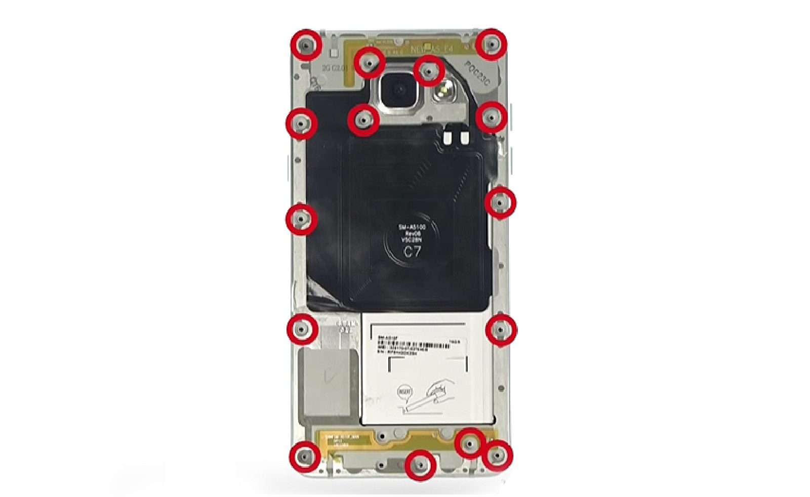 Changement d'écran (vitre+Amoled) sur Galaxy A5 2016 photo 1