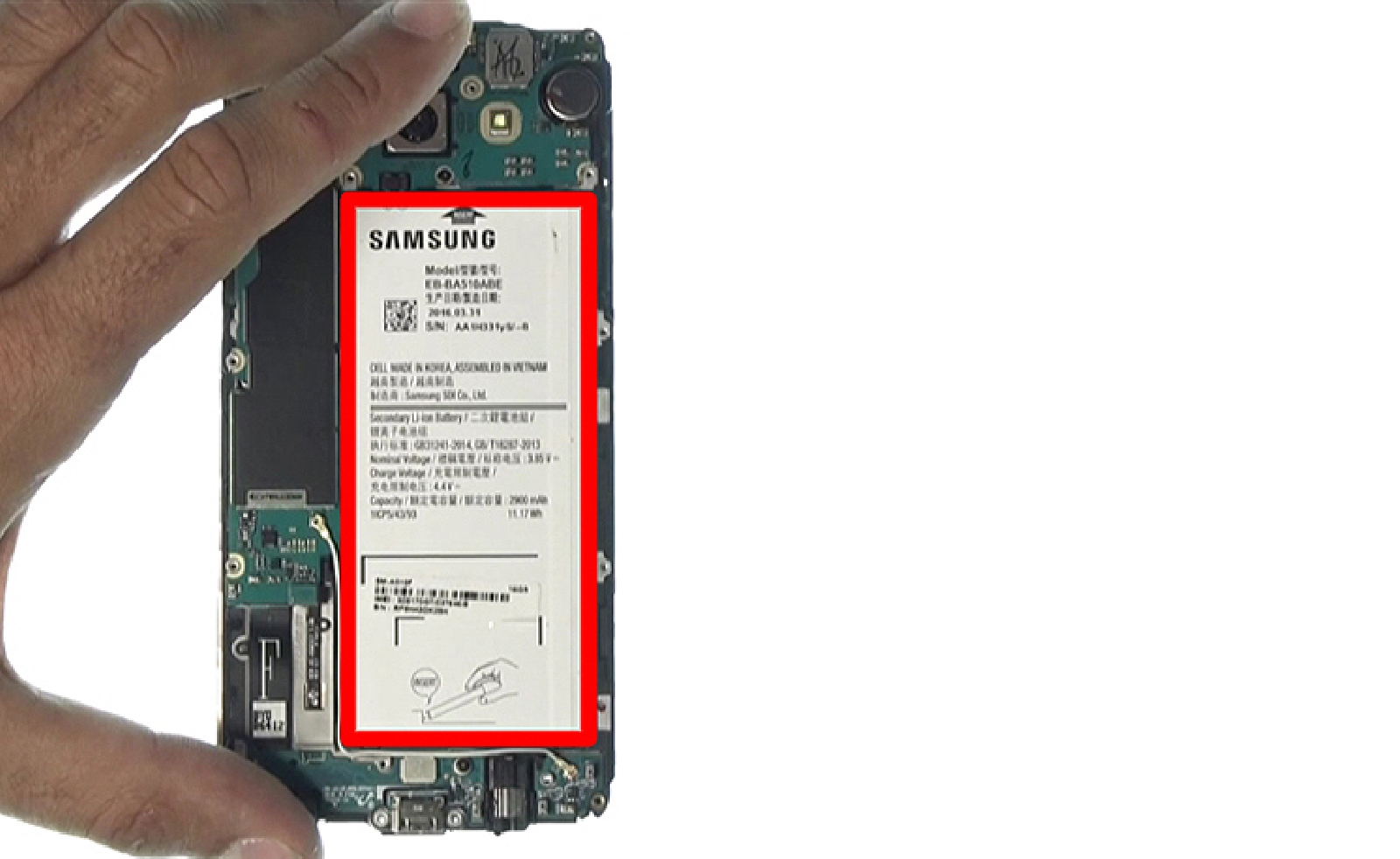 Changement de batterie sur Galaxy A5 2016 photo 1