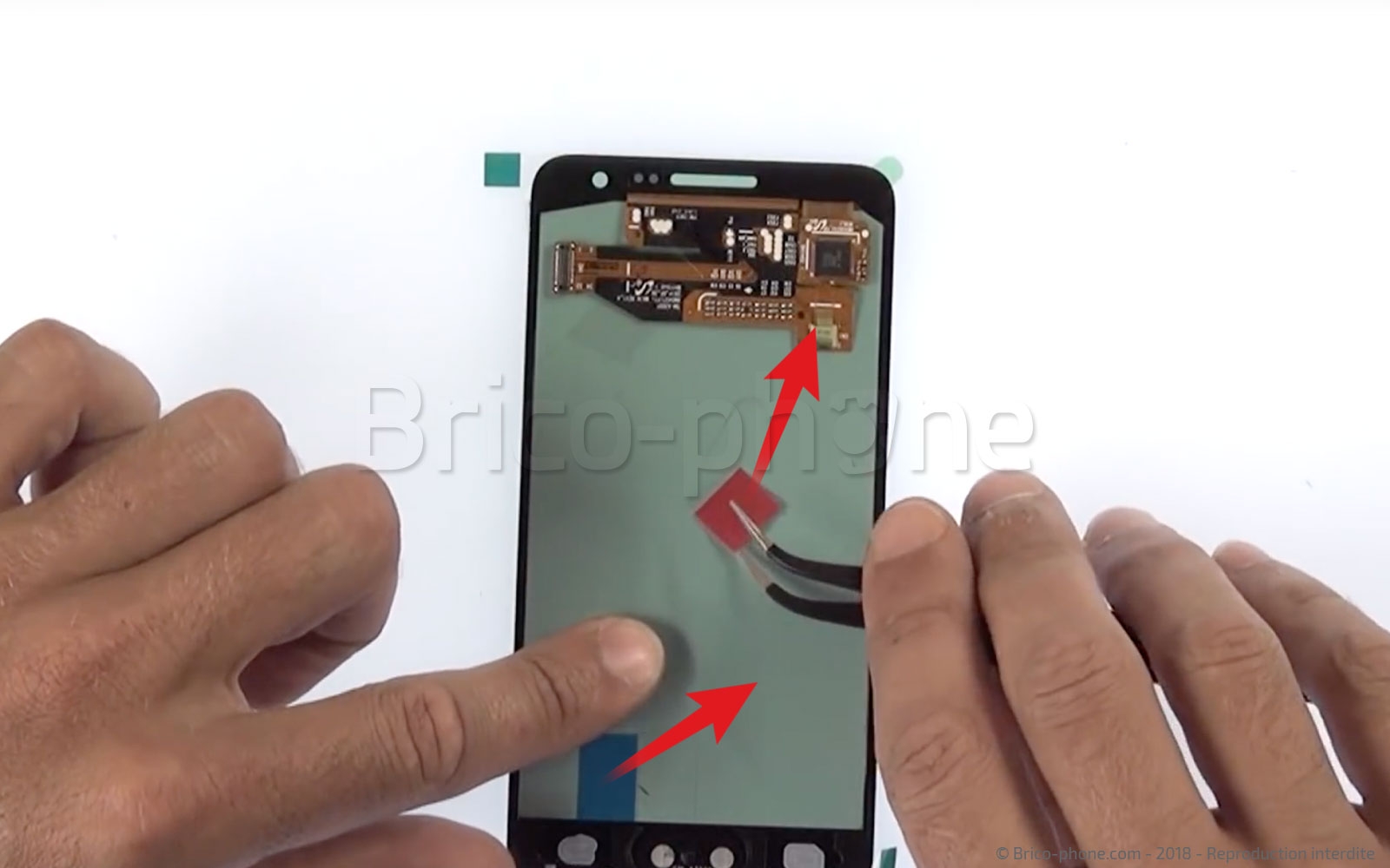 Changement d'écran (vitre+Amoled) sur Galaxy A5 photo 3