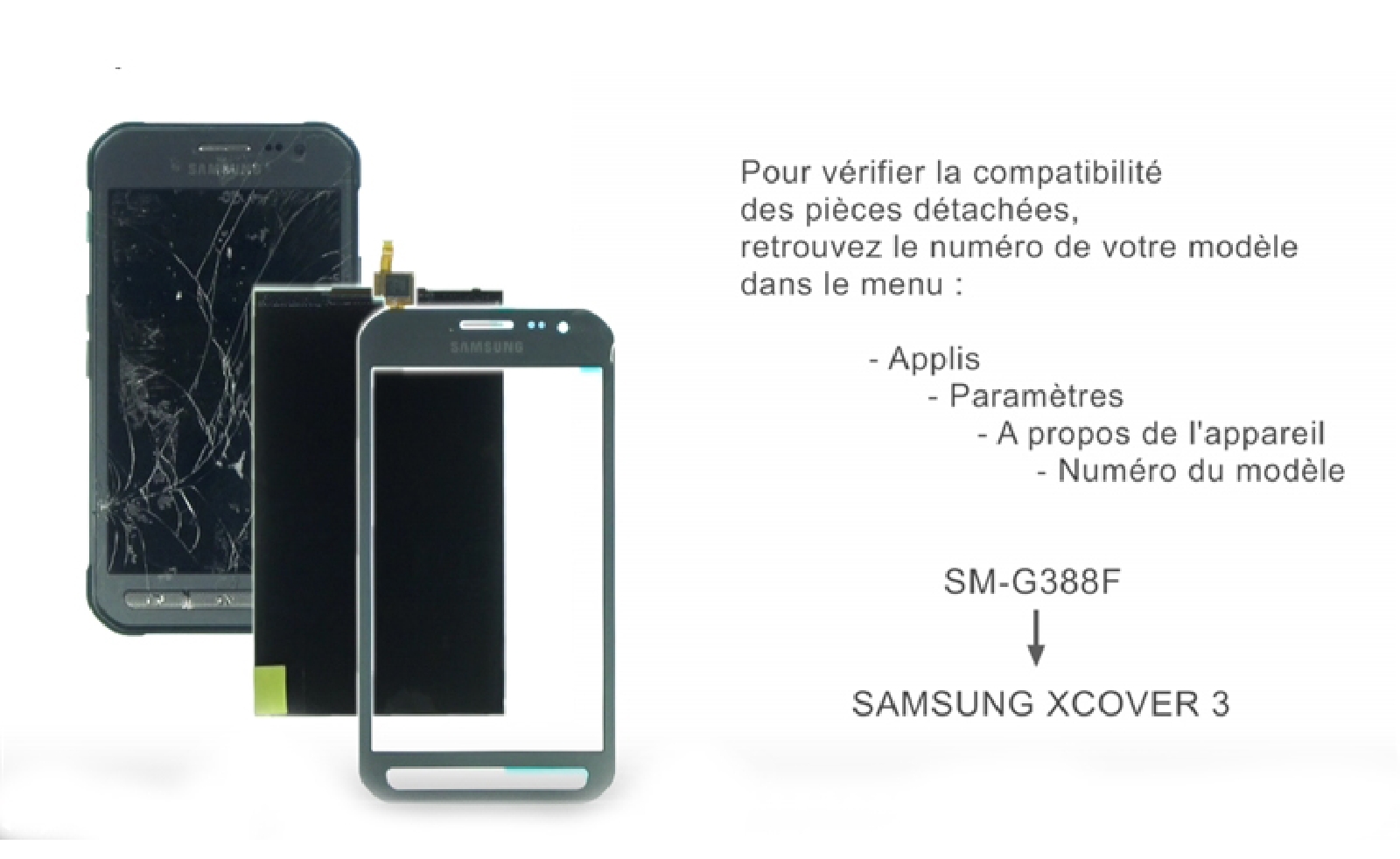 Changement d'écran (vitre+LCD) sur Galaxy Xcover 3 photo 1