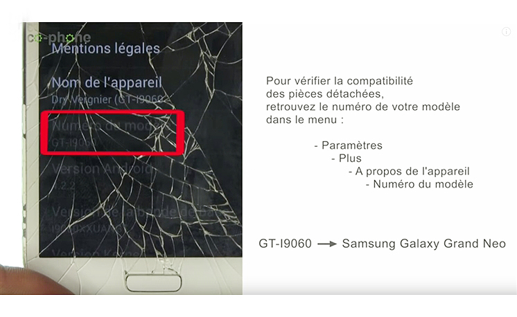 Changement de vitre tactile sur Galaxy Grand Neo photo 1