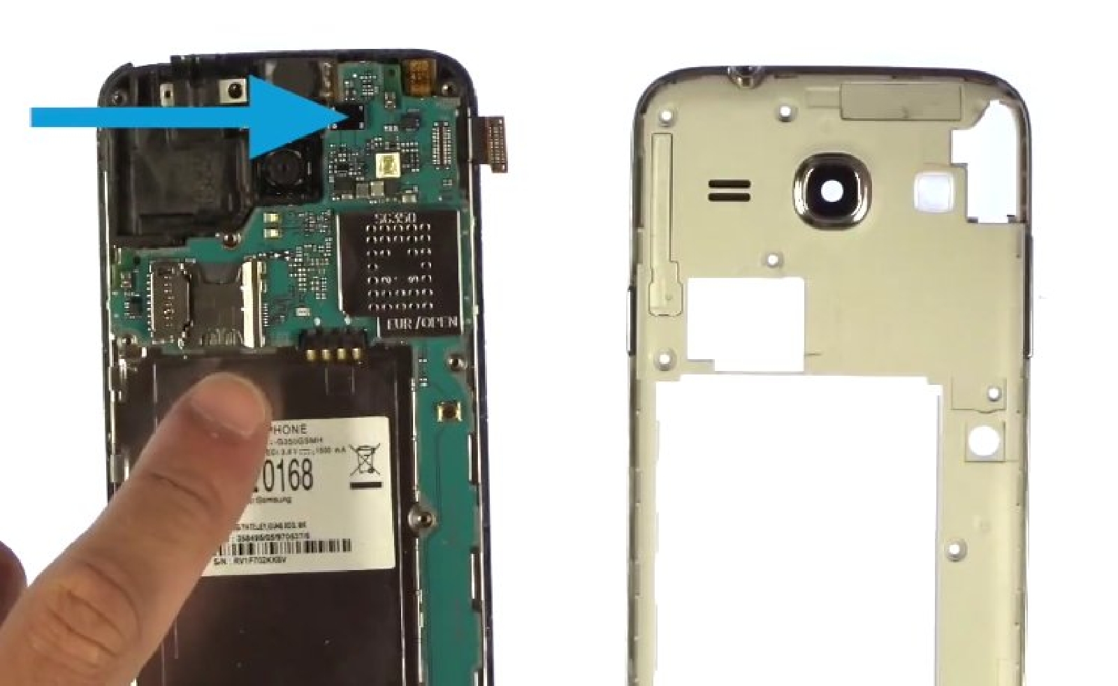 Changement de vitre tactile sur Galaxy Core Plus photo 1