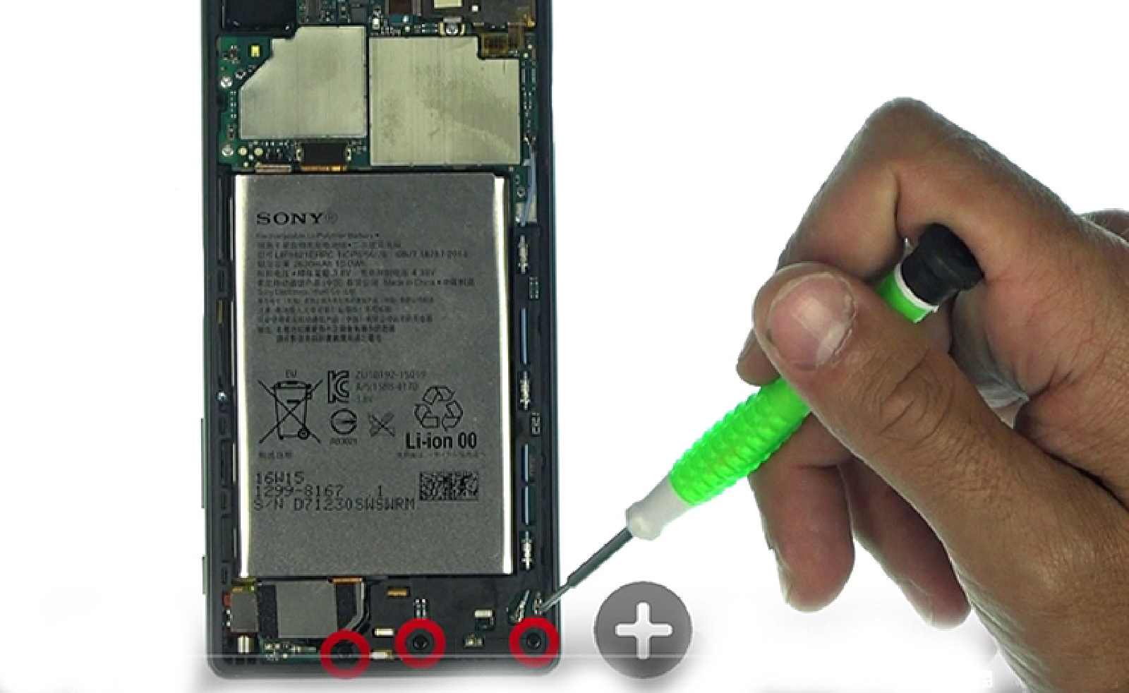 Changement d'écran (vitre+châssis+LCD) sur Xperia X - X Dual photo 1