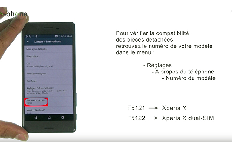 Changement de battterie sur Xperia X - X Dual photo 1