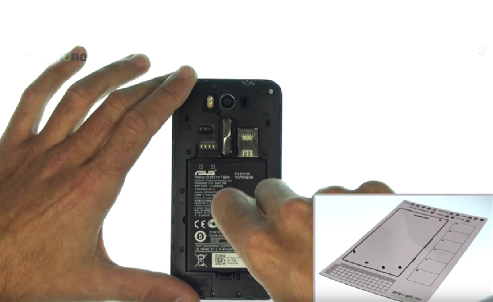 Changement d'écran (vitre+châssis+LCD) sur Zenfone 2 Laser ZE500KL photo 2