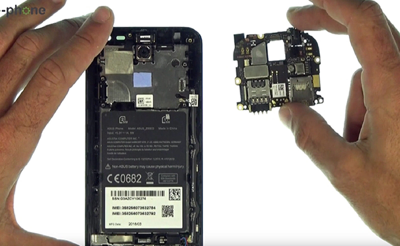 Changement d'écran (vitre+châssis+LCD) sur Zenfone 2 Laser ZE500KL photo 4