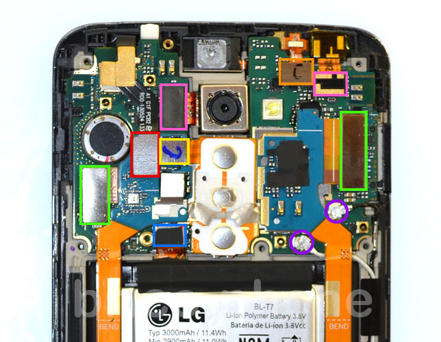 Changement d'écran (vitre+châssis+LCD) sur G2 photo 1